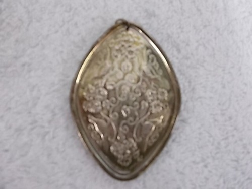 1974 pendentif médaillon remorque argent sterling Noël 4 croix oiseaux ornement - Photo 3/5