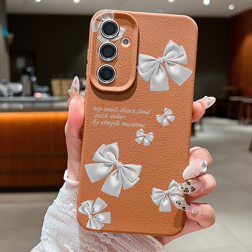 Bow Tie For Samsung S25 Ultra S24 FE S23 S22 S21 A15 A55 A54 Silicone Case Cover - Bild 18 von 22