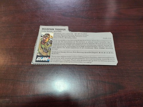 Vintage GI Joe File Cards, You pick, finish Your Collection! - Picture 10 of 217
