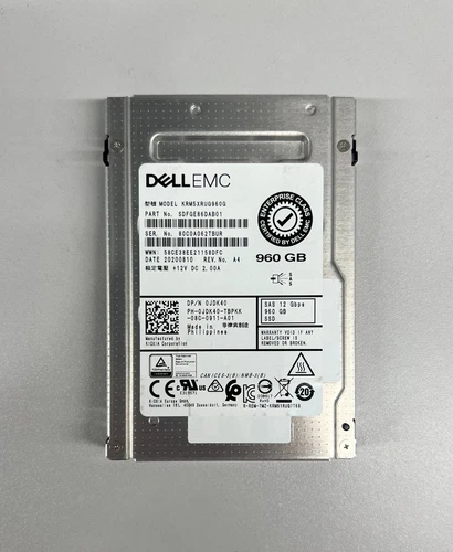 JDK40 DELL KIOXIA 960GB 12G SAS 2.5" SFF SSD SOLID STATE DRIVE KRM5XRUG960G