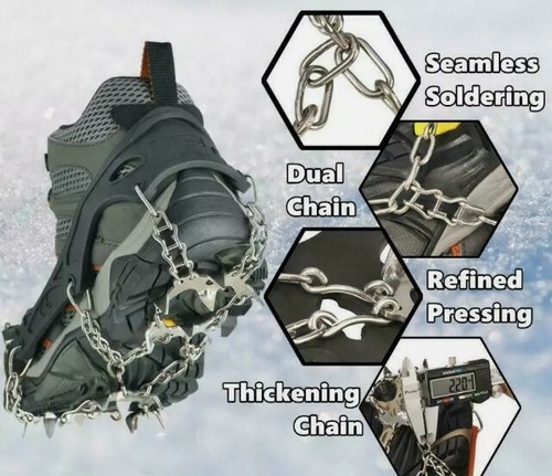 Uelfbaby Polar Cruiser 3 Ice Cleats Size L Black - Picture 8 of 8