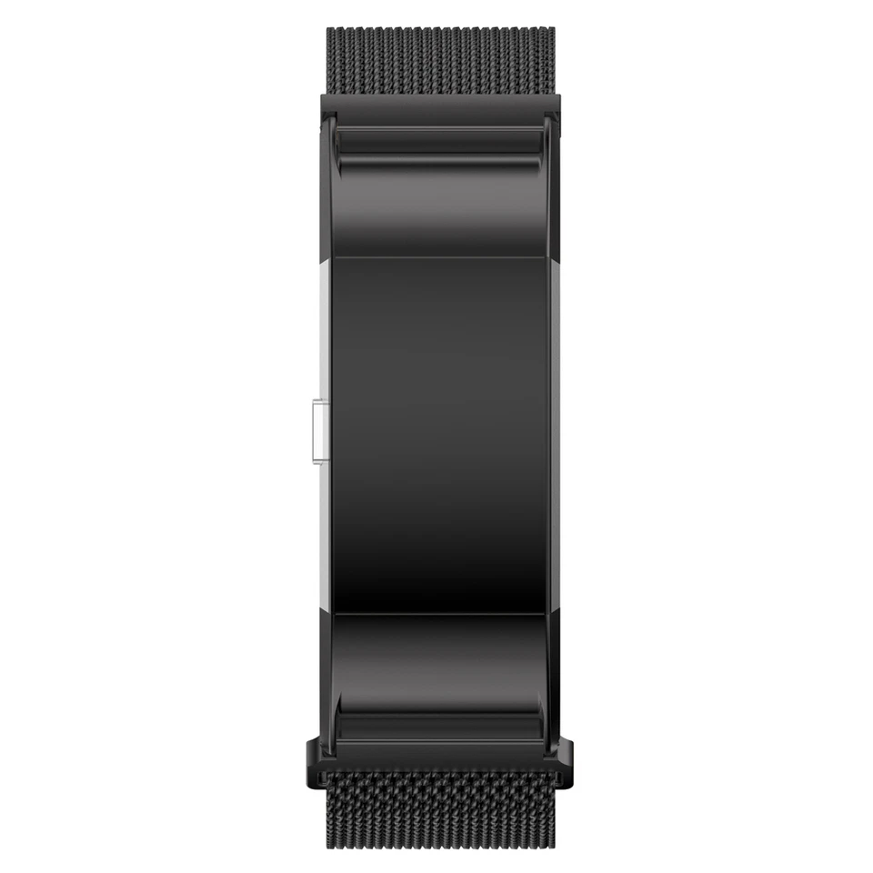 Correa de bucle magnético milanés de acero inoxidable para pulsera de reloj FitBit Charge 2 Foto 3 de 4