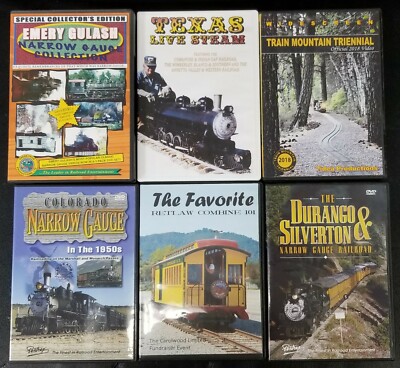 Lot of Narrow Gauge / Ridable Miniature Railway (6) DVDs 