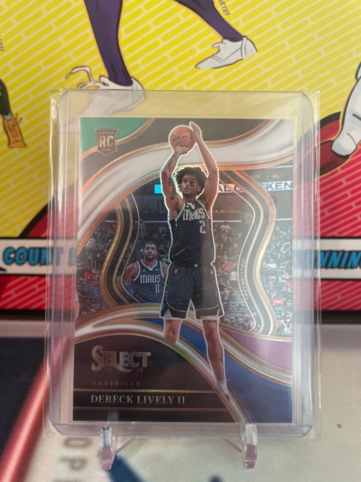 2023-24 Panini Select #285 Dereck Lively II Green White Purple Prizms