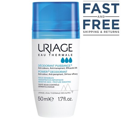 Uriage Power 3 Anti-Odor Antiperspirant Roll On Deodorant 50ml Exp06/2028