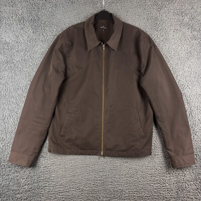 Paul Smith Jacket Mens XL Brown Bomber Full Zip Casuals Terraces Mod  Scooter Ska