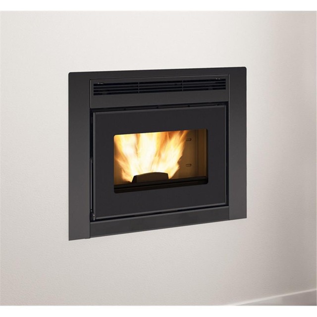 Thermo Pellet Fireplace Insert Comfort Idro L80 The Nordica