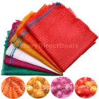 100 NET SACKS WOVEN MESH BAGS VEGETABLES LOGS KINDLING WOOD LOG 40x 64cm -15 kg