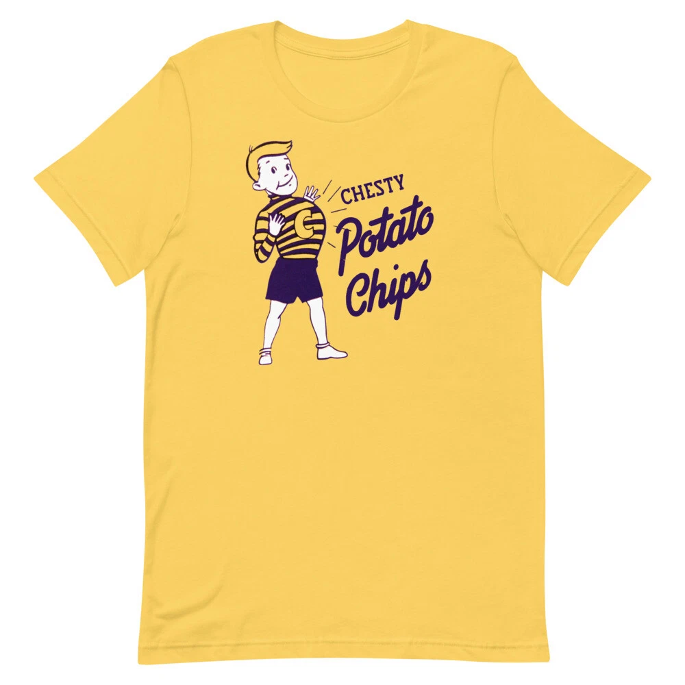 Cheesy Potato Chips Graphic T-Shirt Short Sleeve Unisex Tee
