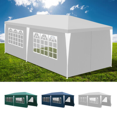 3x3m/3x6m Pavillon Gartenzelt UV-Beständigkeit Partyzelt wasserdicht BBQ Garten