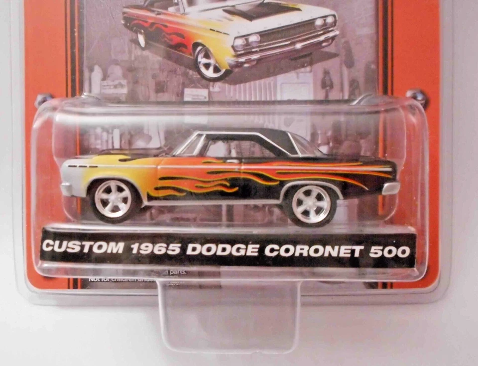 Dodge Coronet 500 1965 Greenlight Muscle Car Garage personalizado - nuevo en paquete Foto 2 de 4