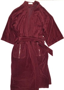 Christian Dior Mens ONE SIZE Vintage 1980s Robe Burgundy Velvet Red Velour | eBay
