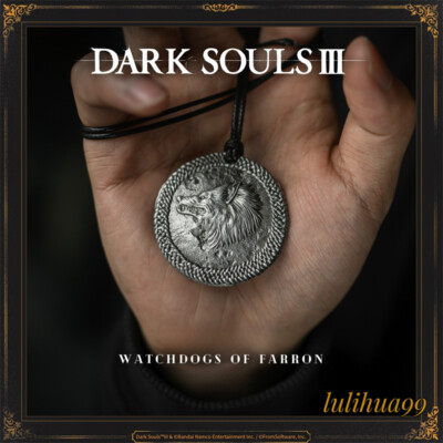 Dark Souls Watchdogs of Farron emblem medal Pendant Necklace Game Jewelry