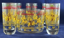 Karuzela Zwierzęta Bar Ware Zestaw Wiadro na lody 7 szklanek