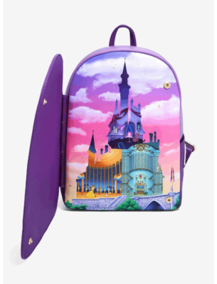 Loungefly Disney Beauty and the Beast Castle Portrait Mini Backpack Loungefly Disney Beauty and the Beast Belle Stained Glass  main image 4