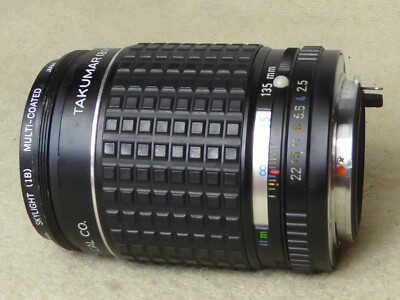  PENTAX TAKUMAR 135mm F2.5 PORTRAIT/TELEOBJEKTIV & KAPPEN PK MOUNT Super Objektiv 