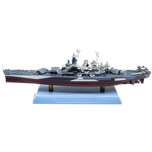 1/1000 WWII USS North Carolina BB-55 Battleship Finished Decor Model W/1*Stand - Picture 4 of 15
