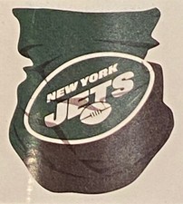 New York Jets NFL Neck Gaiter Scarf Face Guard Mask Head Covering OSFM Big Logo