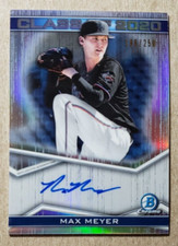 2020 Bowman Chrome Class of 2020 Max Meyer Auto /250 Miami Marlins Autograph