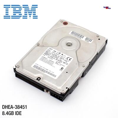 IDE ATA HDD IBM DHEA-38451 8.4GB 5400RPM FESTPLATTE HARD DISK P/N: 00K0394