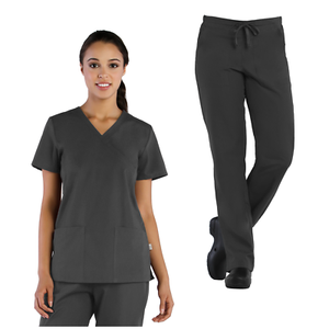 Download Tru Basic Womens Mock Wrap Top 10103 & Half Elastic Pant ...