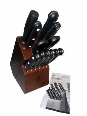 HENCKELS Solution Stainless Steel Razor-Sharp 11 Piece Knife Block Set