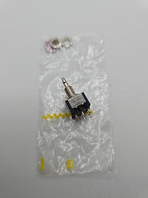 1x NOS VINTAGE MPS 203 R Schalter Druck Taster DPDT 3A 125VAC ON-(ON) (Kl10-28)