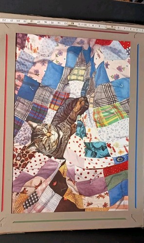 Colcha y alfombrilla Cat On Vintage S Woolley Print 31,5" X 23" - Imagen 5 de 8