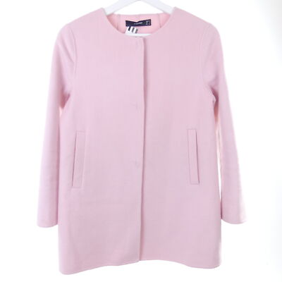 Hallhuber wool jacket wool coat blazer wool pink size 34 XS