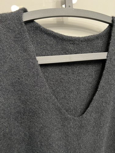 FREE PEOPLE sweater Dark Gray Blouse Size Fits All - Picture 11 of 12