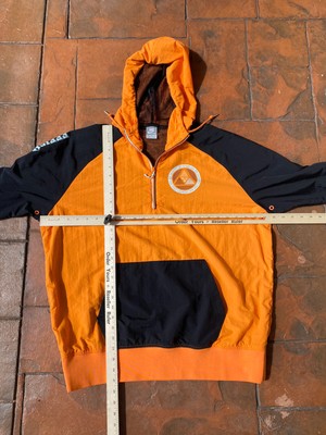 nike sportswear windbreaker black black safety orange