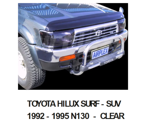 AIRPLEX BONNET GUARD for TOYOTA HILUX SURF SUV 1992 - 1995 N130 Clear BG216 - Picture 2 of 2