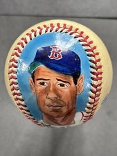 Ted Williams Signed Auto Autographed JSA Baseball With 1/1 Painted Portrait