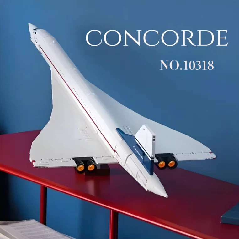 2083 ШТ. Airbus Concorde Модель Кирпичи Строительные Блоки MOC 10318 - Изображение 4 из 4