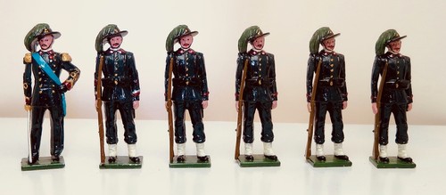 Tradition, Set #071, italienische Bersaglieri, 1900, sechs Figuren