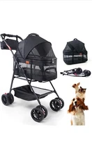 Pet Stroller for Dogs and Cats Foldable Lightweight Durable Small to Medium Pets