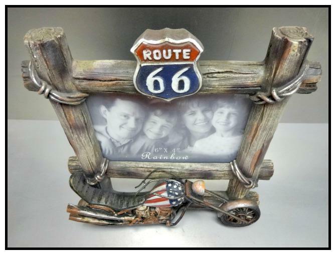 Biker Motorcycle Easy Rider Chopper Route 66 Picture Photo 6x4" Frame Decor Gift
