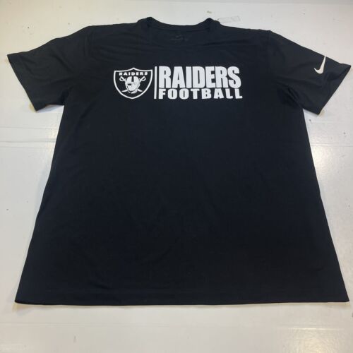 Camiseta deportiva Nike Dri Fit de fútbol americano de las vegas oakland raiders de la nfl talla para hombre L - Imagen 2 de 5