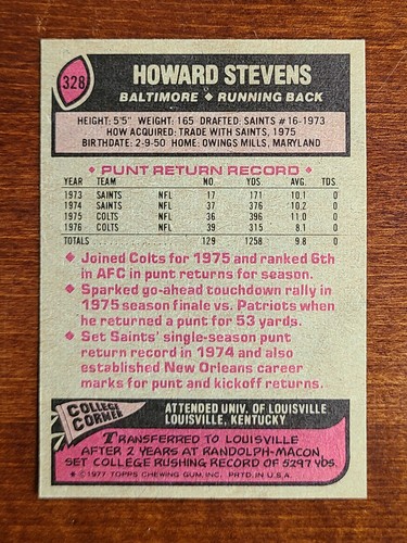 Tarjetas de fútbol americano Topps 1977 completan tu conjunto que elijas elegir cada una #171 - 358 - Imagen 239 de 289