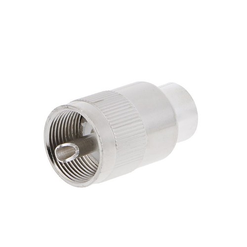 UHF Male PL259 Plug Solder RG8 RG213 LMR400 7D-FB Cable Connector Silver - Zdjęcie 7 z 7