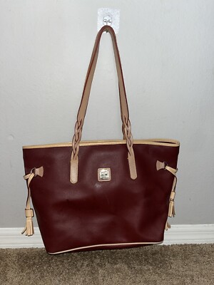 バッグ yamy05d Dooney & Bourke Zip Zip Pebble Grain Satchel Handbag - Wine