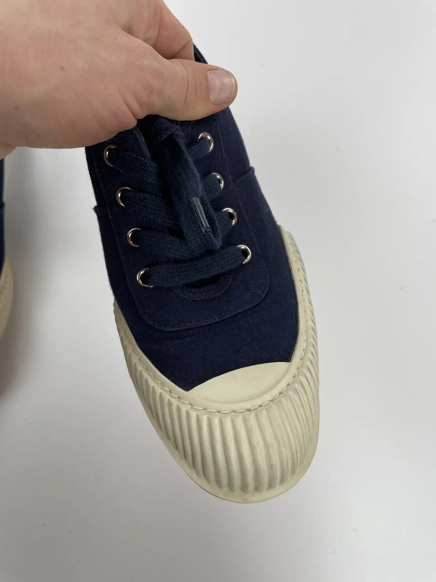 Prada Women Canvas Sneaker Rubber Sole 2014 Blue 3E5838 Size Prada Women Canvas Sneaker Rubber Sole 2014 Blue 3E5838 Size