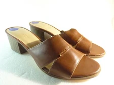 Nine West Women Shoes sandals Brown Slide Size 8.5 SKU 10568
