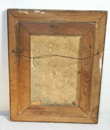 1930s Oil on Canvas Landscape Painting Listed Artist Mario Barone Sweet Frame - Picture 8 of 8