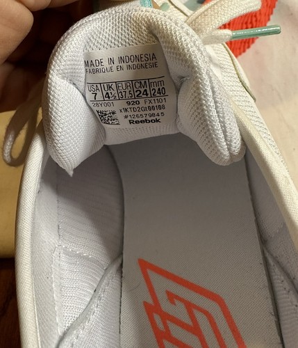 Reebok Zig Dynamica Blanco Neón Como Nuevo Digital Glow 2020 Mujer 7 NUEVO - Imagen 8 de 8