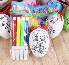 DIY Easter Eggs Craft Kit Painting Hanging Ornament for Kids Party Decor Hunting