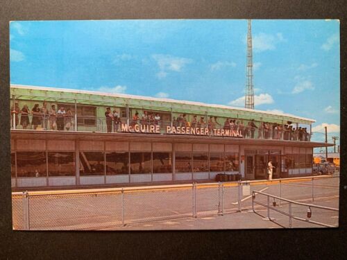 Postcard McGuire Air Force Base New Jersey NJ - Airport Passenger Terminal - Picture 1 of 2