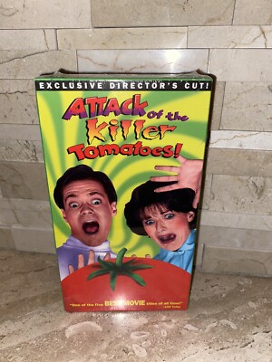 ATTACK OF THE KILLER TOMATOES VHS (DIRECTOR'S CUT) RARE HORROR COMEDY