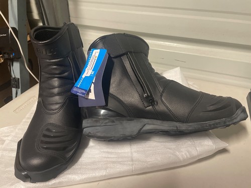 Botas de moto Bilt Darnell Mns talla 10 | negras, cuero | cremallera - Imagen 2 de 6