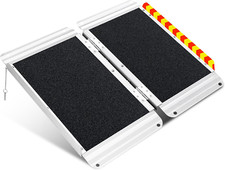 2FT Compact Accessibility Ramp,Wheelchairs Ramp Multi-Purpose Ramp for Small Whe